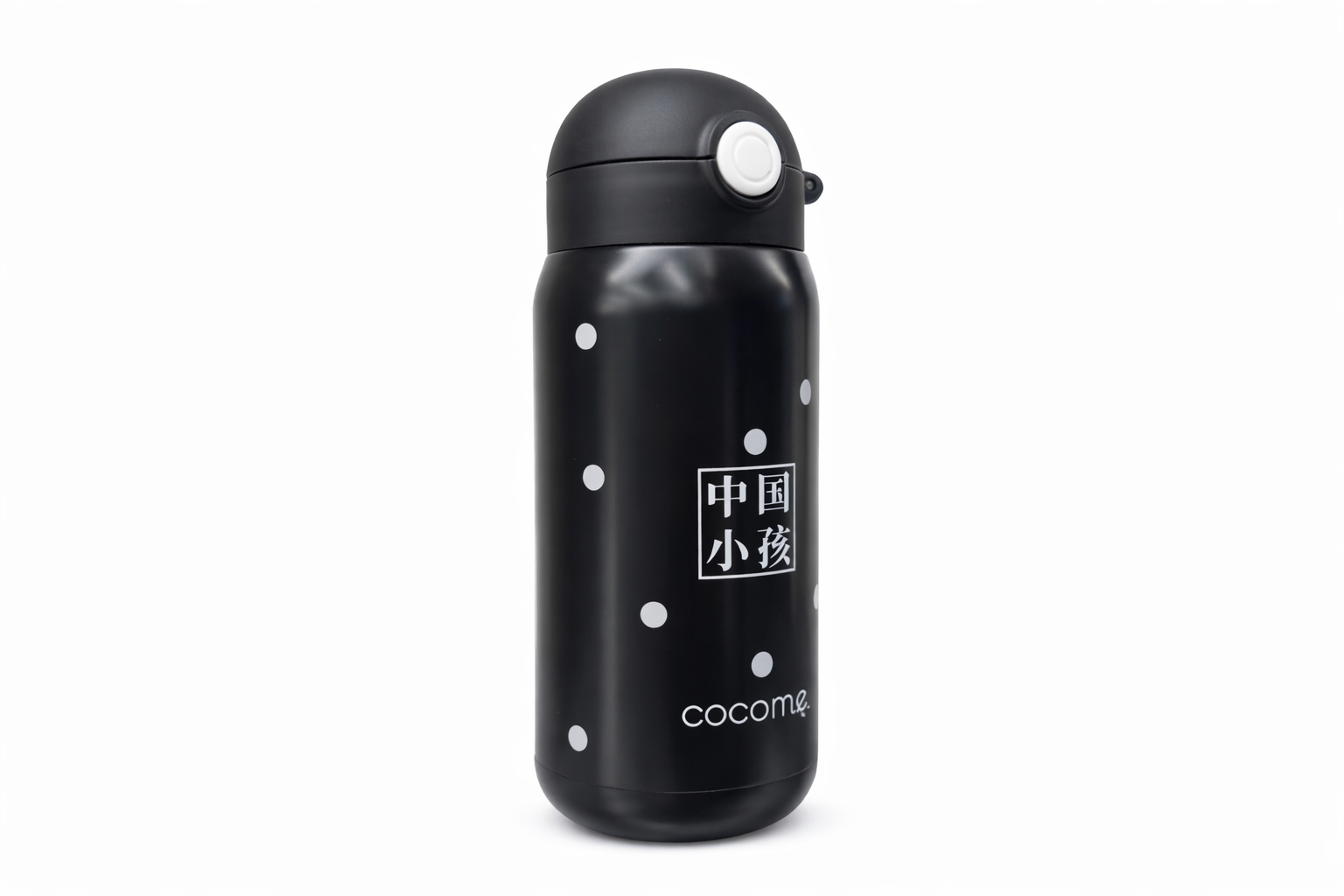 Cocome 350ml Stainless Steel Kids Water Bottle with Straw & Carry Bag – Leakproof Insulated Thermos